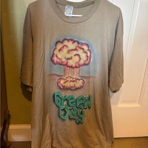 Vintage Green Day Tan Heavyweight T-Shirt